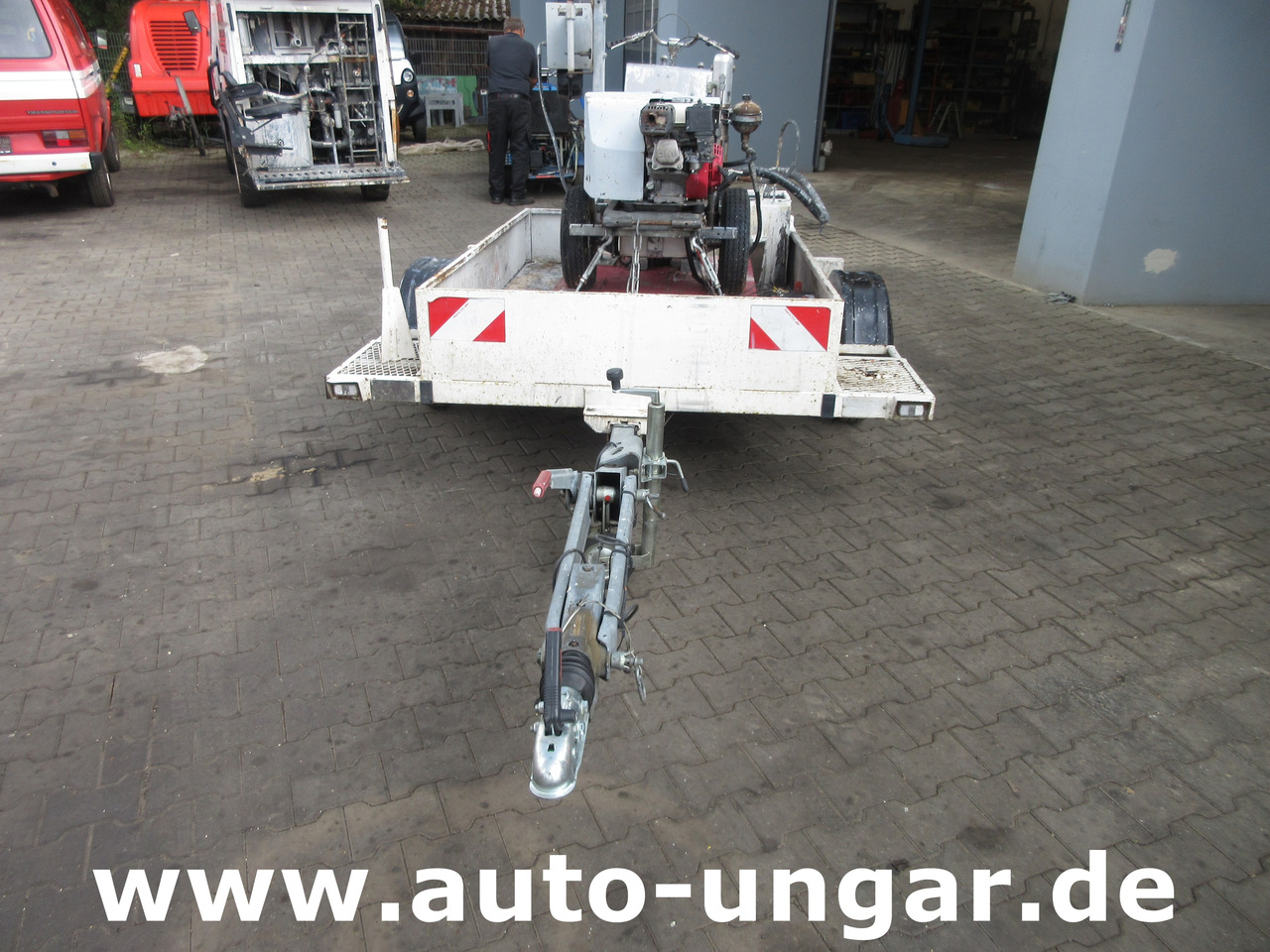 Graco Zebra 5 Airless Traceuse Markiermaschine Roadmarking Machine mit Trailer Hofmann - Máquina de asfalto: foto 2 Graco Zebra 5 Airless Traceuse Markiermaschine Roadmarking Machine mit Trailer Hofmann - Máquina de asfalto: foto 2