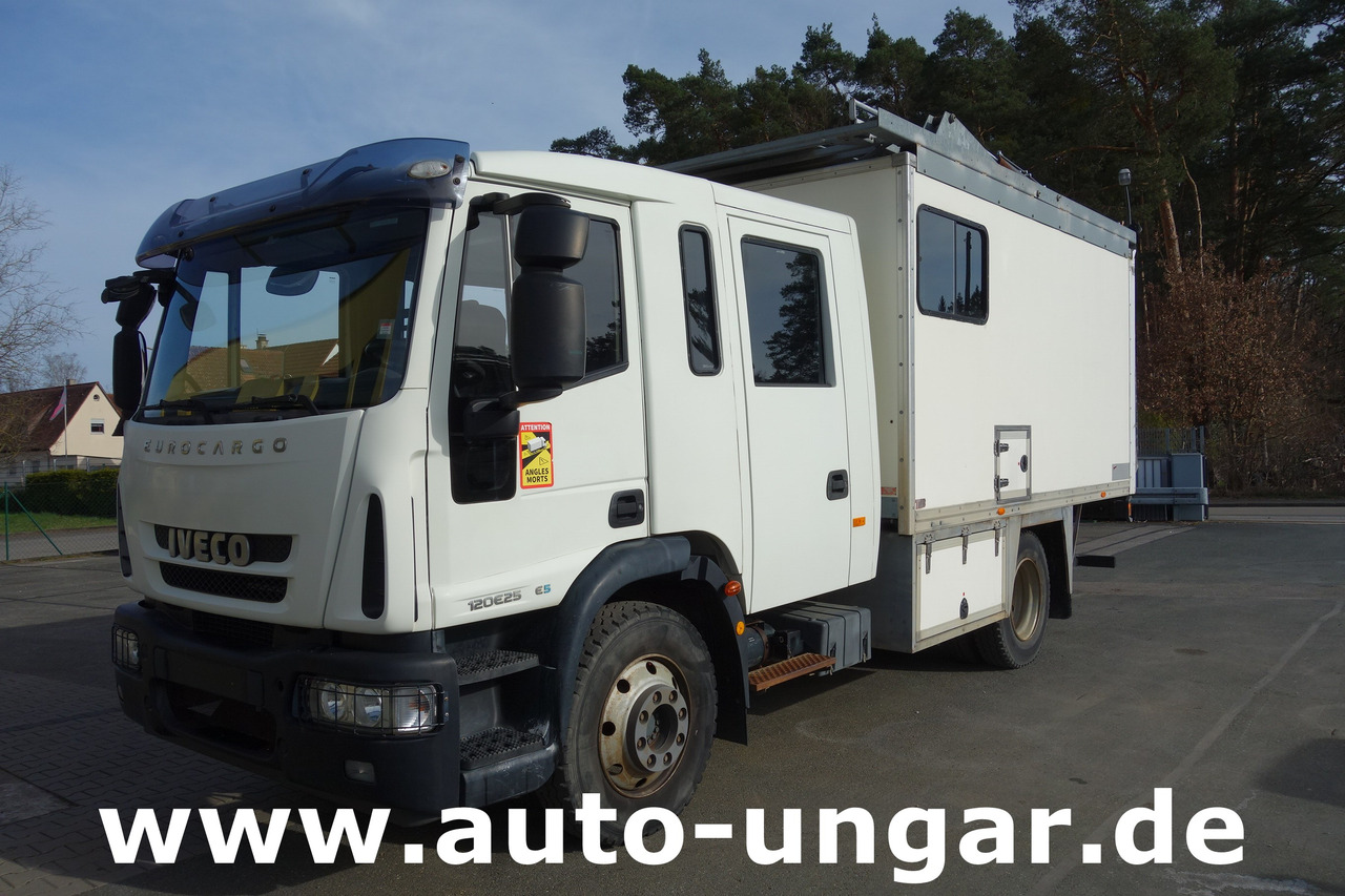 IVECO Eurocargo 120E225Doka Koffer mobile Werkstatt LBW Dachträger Wohnmobil Dif.-Sperre - Camião furgão: foto 1 IVECO Eurocargo 120E225Doka Koffer mobile Werkstatt LBW Dachträger Wohnmobil Dif.-Sperre - Camião furgão: foto 1