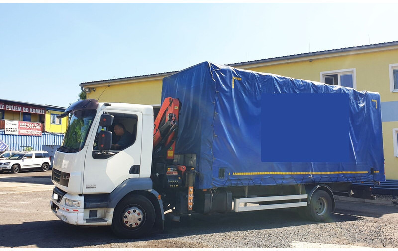DAF 15t LF55.220 +Palfinger PK8500 - Camião de lona, Camião grua: foto 2 DAF 15t LF55.220 +Palfinger PK8500 - Camião de lona, Camião grua: foto 2