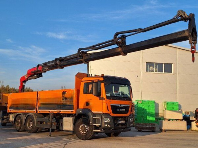 MAN TGS 26.440 - Camião de caixa aberta/ Plataforma, Camião grua: foto 2 MAN TGS 26.440 - Camião de caixa aberta/ Plataforma, Camião grua: foto 2