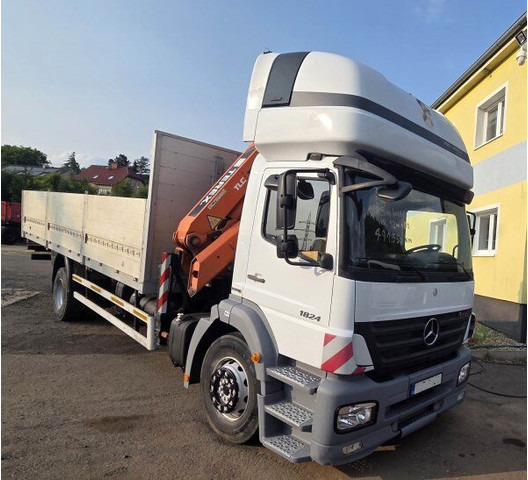 Mercedes-Benz 8m Axor 1824 - Camião de caixa aberta/ Plataforma, Camião grua: foto 2 Mercedes-Benz 8m Axor 1824 - Camião de caixa aberta/ Plataforma, Camião grua: foto 2