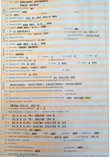 MAN 8x4 hydr. 250t TGA 41.680 BBS (8V) - Tractor: foto 5 MAN 8x4 hydr. 250t TGA 41.680 BBS (8V) - Tractor: foto 5