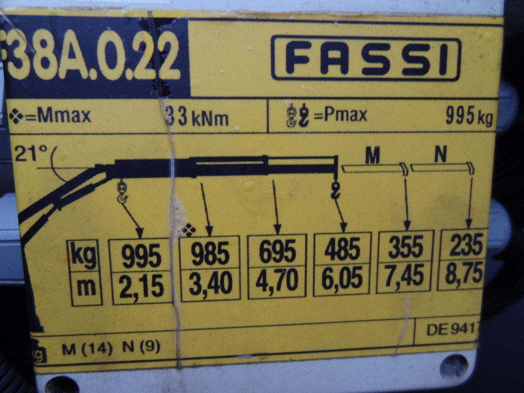 Camião grua, Camião de caixa aberta/ Plataforma Iveco EuroCargo 120E25 Fassi F38: foto 6