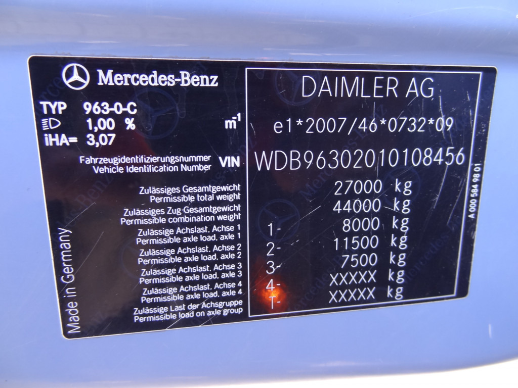 Camião de caixa aberta/ Plataforma, Camião grua Mercedes-Benz Actros 2533 6X2 HMF 1820 Langmaterial: foto 7