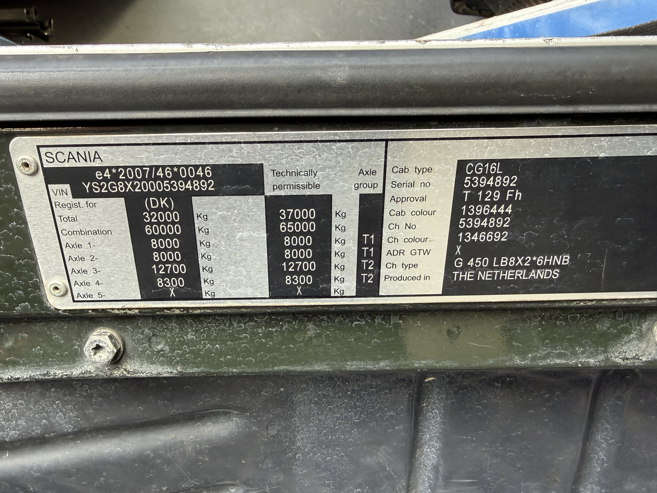 Scania G450 8X2*6 Kipper Kran HMF 2620 K5 - Camião basculante, Camião grua: foto 5 Scania G450 8X2*6 Kipper Kran HMF 2620 K5 - Camião basculante, Camião grua: foto 5