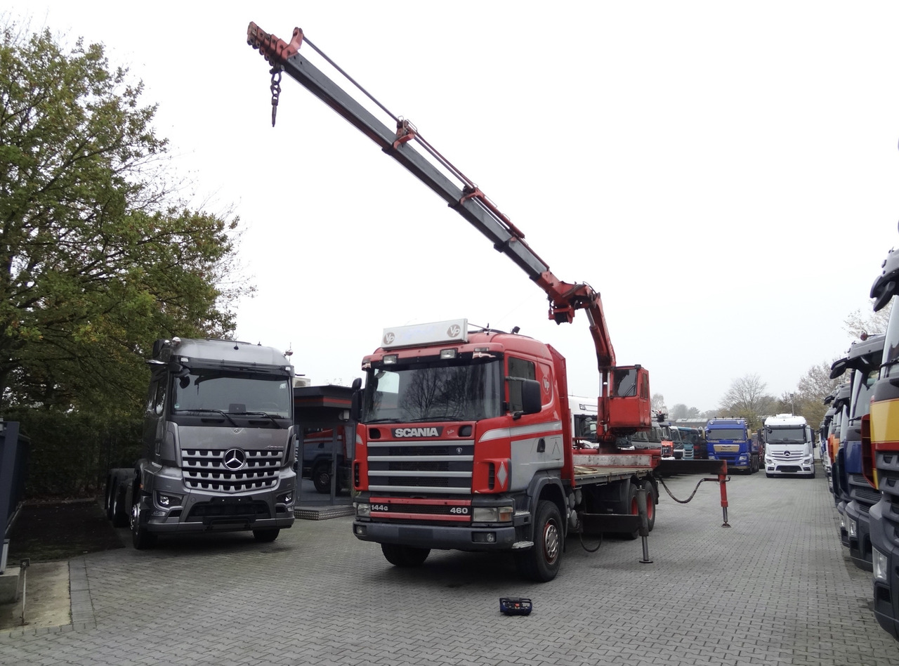 Camião de caixa aberta/ Plataforma, Camião grua Scania R144 460 6X4 Fassi 360 bis 25 Meter: foto 13