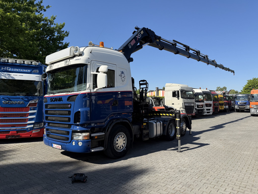 Scania R400 6X2 Kran Hiab 377-8 bis 25 Meter - Camião grua, Tractor: foto 1 Scania R400 6X2 Kran Hiab 377-8 bis 25 Meter - Camião grua, Tractor: foto 1