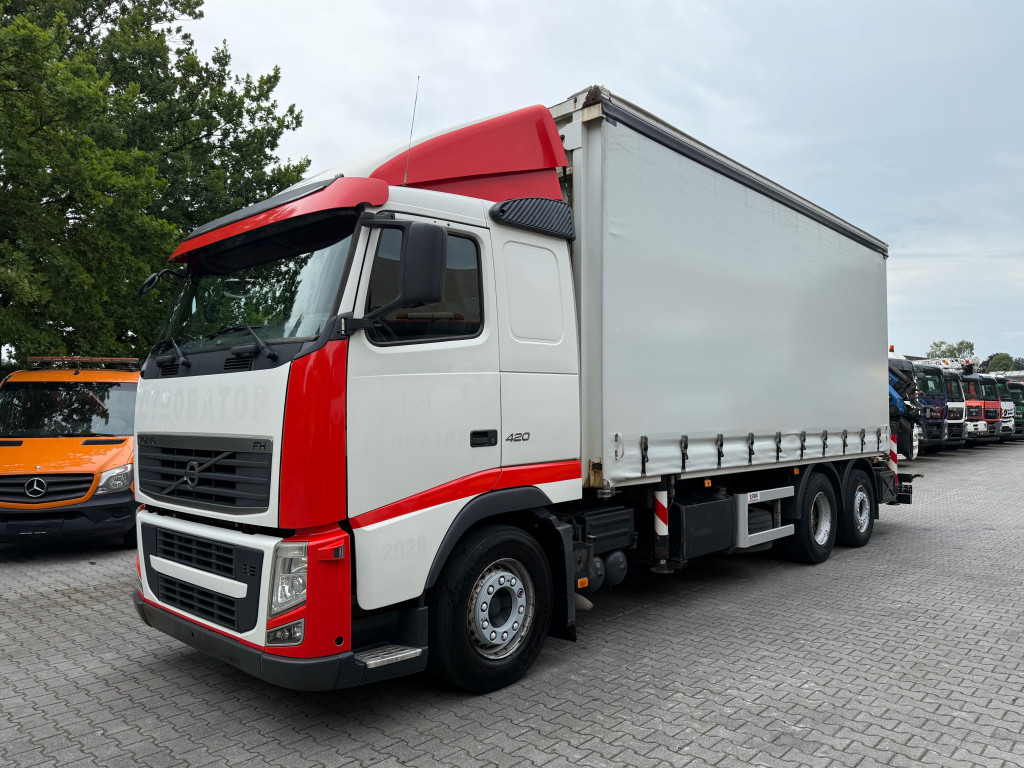 Volvo FH420 6X2*4 Palfinger 29002 bis 27 Meter - Camião de lona, Camião grua: foto 1 Volvo FH420 6X2*4 Palfinger 29002 bis 27 Meter - Camião de lona, Camião grua: foto 1