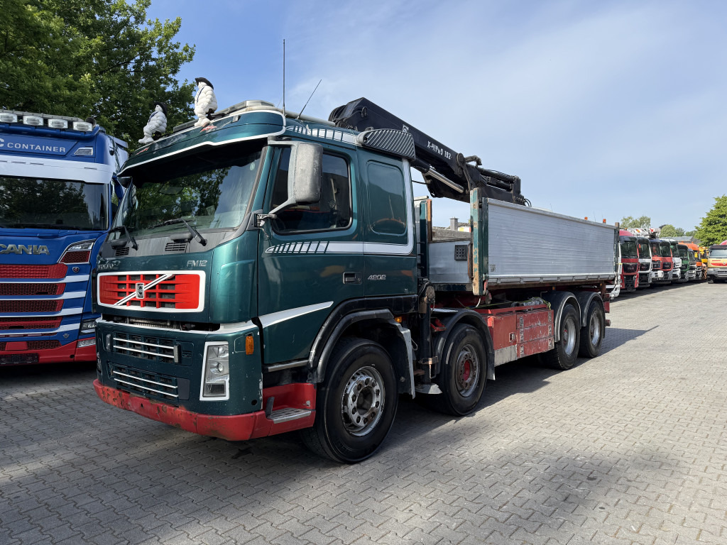 Volvo FM12 420 8X4 Kipper Kran Hiab 192-4 - Camião grua, Camião basculante: foto 1 Volvo FM12 420 8X4 Kipper Kran Hiab 192-4 - Camião grua, Camião basculante: foto 1