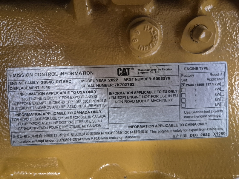 Caterpillar 3054C DITAAC Engine + Radiator - Motor para Equipamento industrial: foto 2 Caterpillar 3054C DITAAC Engine + Radiator - Motor para Equipamento industrial: foto 2