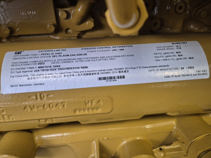 Caterpillar C18 INDUSTRIAL BDN T4i (ENGINE NEW) Arr: 515-0718 - Motor para Equipamento industrial: foto 2 Caterpillar C18 INDUSTRIAL BDN T4i (ENGINE NEW) Arr: 515-0718 - Motor para Equipamento industrial: foto 2