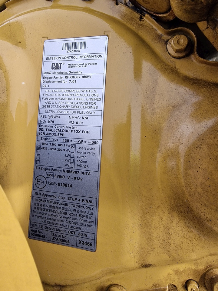 Caterpillar C7.1 950M Wheel Loader Engine (Plant) - Motor para Máquina de construção: foto 3 Caterpillar C7.1 950M Wheel Loader Engine (Plant) - Motor para Máquina de construção: foto 3