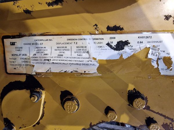 Caterpillar C7 Engine KHX 329D Excavator (Plant) - Motor para Máquina de construção: foto 2 Caterpillar C7 Engine KHX 329D Excavator (Plant) - Motor para Máquina de construção: foto 2