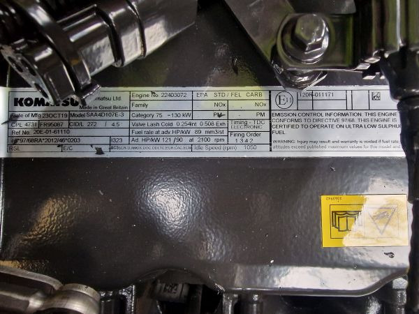 Cummins/Komatsu QSB4.5/SAA4D107E-3 Engine (Plant) - Motor para Máquina de construção: foto 2 Cummins/Komatsu QSB4.5/SAA4D107E-3 Engine (Plant) - Motor para Máquina de construção: foto 2