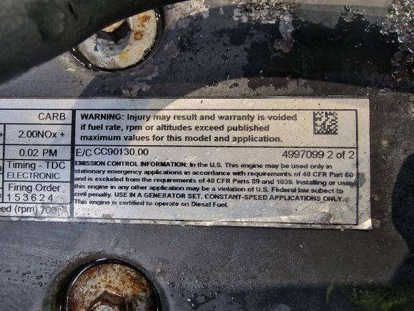 Cummins QSB7-G6 NR4 CPL3277 Engine (Plant) - Motor para Máquina de construção: foto 3 Cummins QSB7-G6 NR4 CPL3277 Engine (Plant) - Motor para Máquina de construção: foto 3