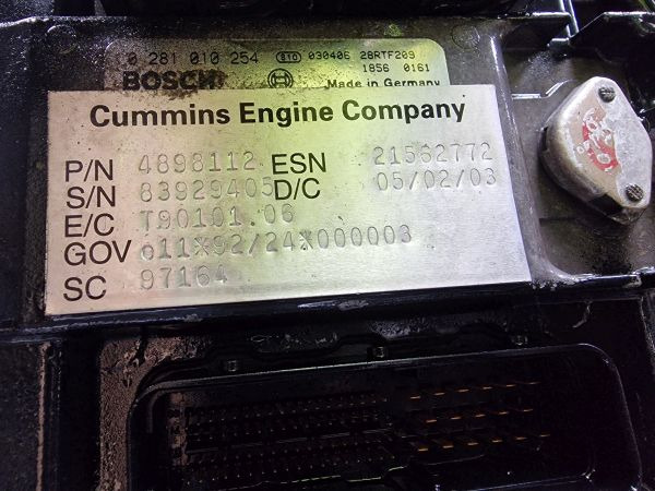 DAF 6ISB E3 5.9 Daf Spec CE162C with PTO on bellhousing Engine (Truck) - Motor para Camião: foto 2 DAF 6ISB E3 5.9 Daf Spec CE162C with PTO on bellhousing Engine (Truck) - Motor para Camião: foto 2