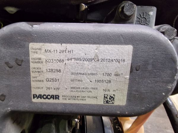 DAF MX-11 291 H1 Engine (Truck) - Motor para Camião: foto 2 DAF MX-11 291 H1 Engine (Truck) - Motor para Camião: foto 2