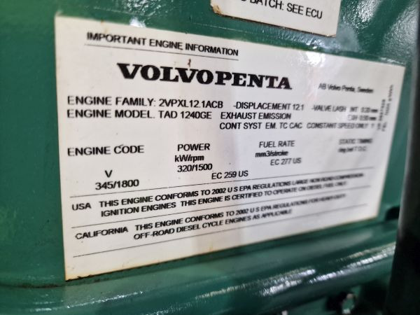 Volvo TAD1240GE Engine (Industrial) - Motor para Equipamento industrial: foto 3 Volvo TAD1240GE Engine (Industrial) - Motor para Equipamento industrial: foto 3