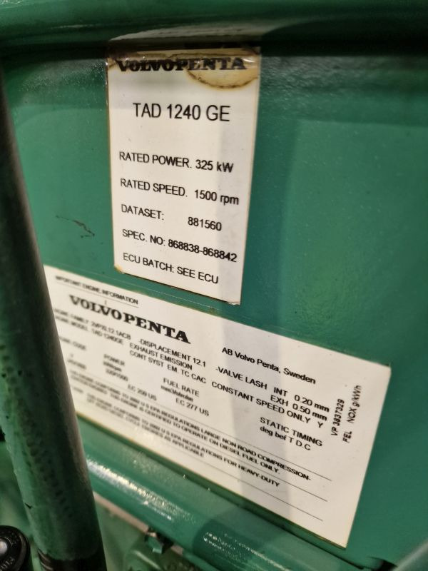 Volvo TAD1240GE Engine (Industrial) - Motor para Equipamento industrial: foto 2 Volvo TAD1240GE Engine (Industrial) - Motor para Equipamento industrial: foto 2