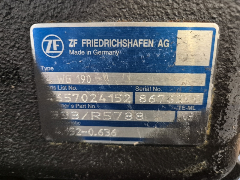ZF Industrial JCB 4WG190 333/R5788 New Gearbox (Plant) - Caixa de velocidade para Máquina de construção: foto 2 ZF Industrial JCB 4WG190 333/R5788 New Gearbox (Plant) - Caixa de velocidade para Máquina de construção: foto 2