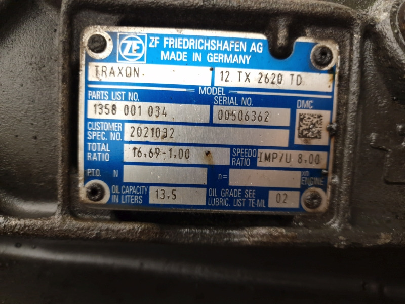 ZF Traxon 12TX2620TD DAF Spec Gearbox - Caixa de velocidade: foto 2 ZF Traxon 12TX2620TD DAF Spec Gearbox - Caixa de velocidade: foto 2
