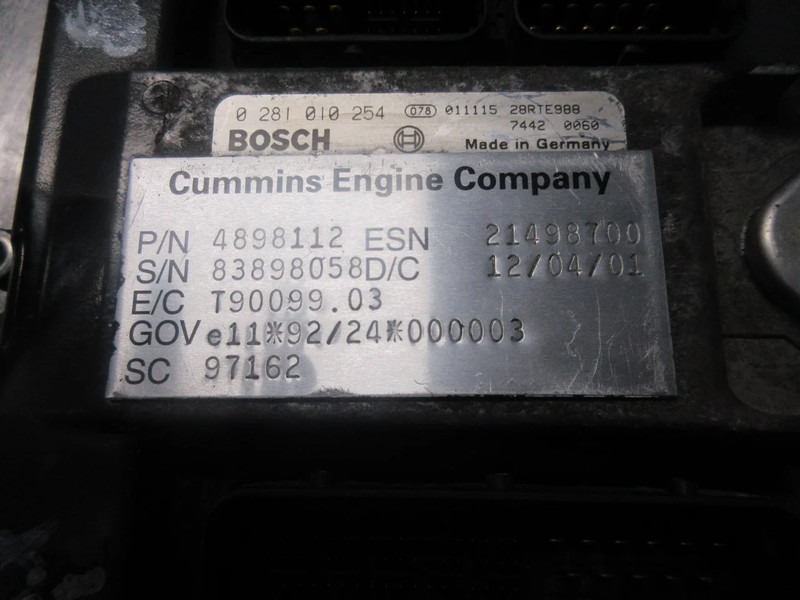 Iveco TRAKKER 340S34/ 4898112// BOSCH 0281 010 254 EBS MODULE - Sistema elétrico para Camião: foto 3 Iveco TRAKKER 340S34/ 4898112// BOSCH 0281 010 254 EBS MODULE - Sistema elétrico para Camião: foto 3