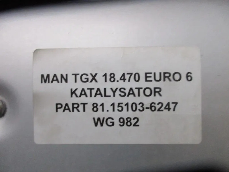 MAN 81.15103-6247 KATALYSATOR MAN TGX 18.510 MODEL 2023 - Conversor catalítico para Camião: foto 5 MAN 81.15103-6247 KATALYSATOR MAN TGX 18.510 MODEL 2023 - Conversor catalítico para Camião: foto 5