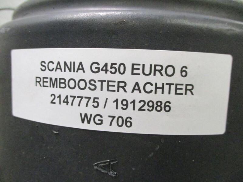 Scania 2147775 / 1912986 REMBOOSTER ACHTER EURO 6 R/G 450 EURO 6 - Cilindro de freio para Camião: foto 2 Scania 2147775 / 1912986 REMBOOSTER ACHTER EURO 6 R/G 450 EURO 6 - Cilindro de freio para Camião: foto 2