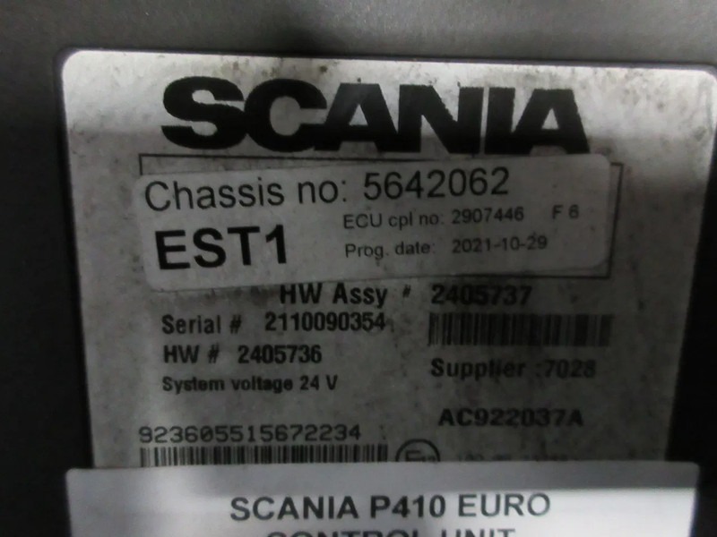 Scania 2907446 // 2405737//2405736 // EST1 MODULEN SCANIA P 410 8X2 NGS - Sistema elétrico para Camião: foto 3 Scania 2907446 // 2405737//2405736 // EST1 MODULEN SCANIA P 410 8X2 NGS - Sistema elétrico para Camião: foto 3