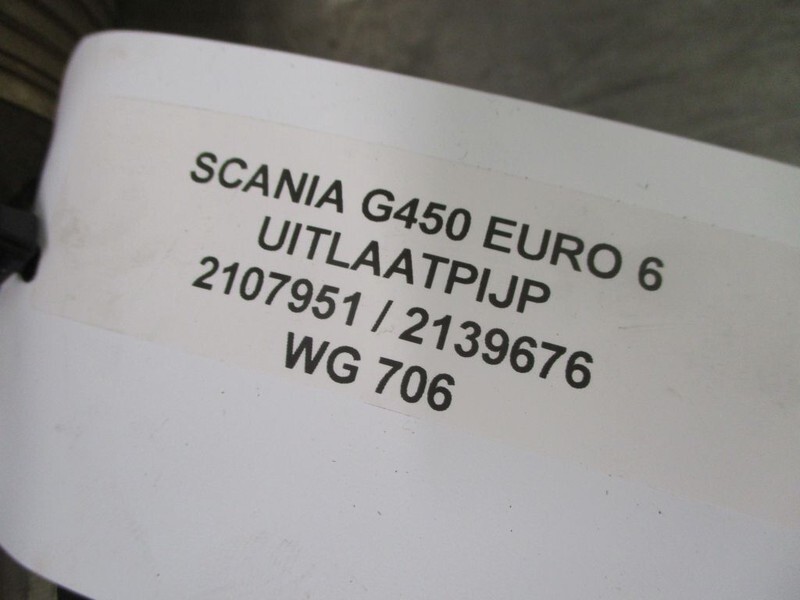 Scania G450 2107951 / 2139676 UITLAATPIJP EURO 6 - Sistema de escape para Camião: foto 2 Scania G450 2107951 / 2139676 UITLAATPIJP EURO 6 - Sistema de escape para Camião: foto 2