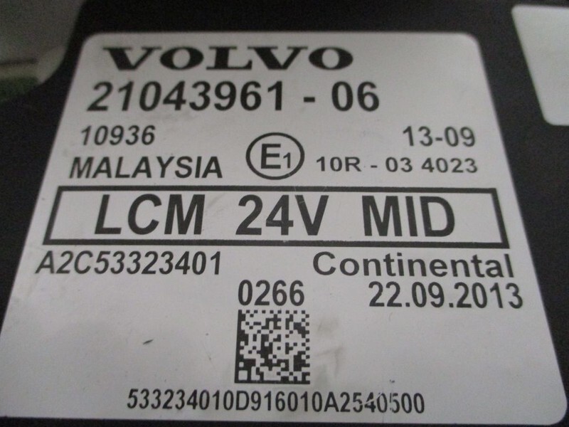 Volvo 21043961 VOLVO REGELEENHEID FM FH FMX EURO 5 - Sistema elétrico para Camião: foto 3 Volvo 21043961 VOLVO REGELEENHEID FM FH FMX EURO 5 - Sistema elétrico para Camião: foto 3