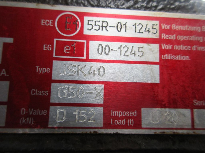 Jost JOST G 50-X D152 KOMT VAN DAF XF 106 EURO 6 - Quinta-roda para Camião: foto 3 Jost JOST G 50-X D152 KOMT VAN DAF XF 106 EURO 6 - Quinta-roda para Camião: foto 3