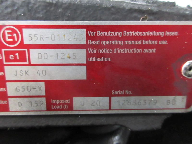 Jost JOST JSK 40 D 152 G50-X RENAULT T 520 JOST JSK 40 D 152 G50-X RENAULT T 520 MODEL 2018 EURO 6 - Quinta-roda para Camião: foto 5 Jost JOST JSK 40 D 152 G50-X RENAULT T 520 JOST JSK 40 D 152 G50-X RENAULT T 520 MODEL 2018 EURO 6 - Quinta-roda para Camião: foto 5