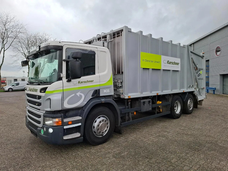 Scania P360 / RETARDER / ONLY:234640 KM / LENKACHSE / AIRCO / WORKING GARBAGE TRUCK / AUTOMATIC / EURO-5 / 2013 - Caminhão de lixo: foto 1 Scania P360 / RETARDER / ONLY:234640 KM / LENKACHSE / AIRCO / WORKING GARBAGE TRUCK / AUTOMATIC / EURO-5 / 2013 - Caminhão de lixo: foto 1