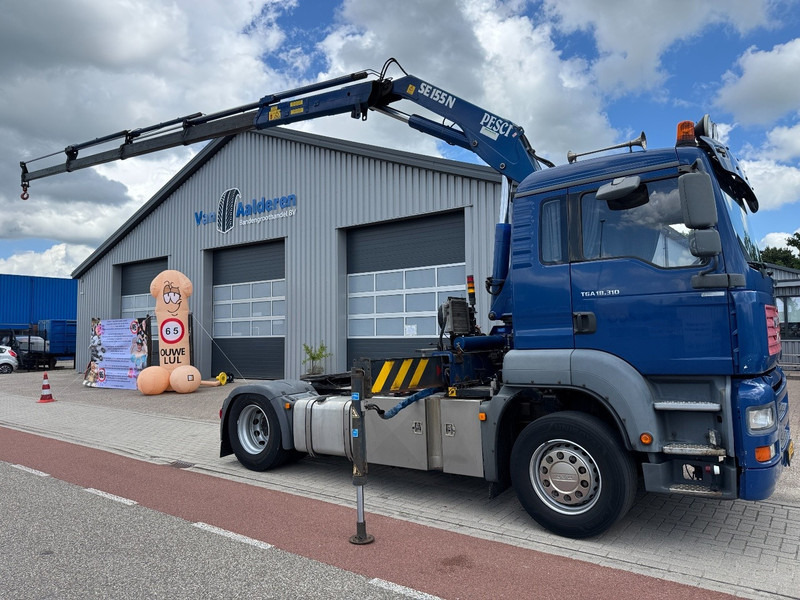 MAN TGA 18.310, Crane Pesci SE155N/4, Manual Kran, Grua, Grue, Kraan - Tractor: foto 1 MAN TGA 18.310, Crane Pesci SE155N/4, Manual Kran, Grua, Grue, Kraan - Tractor: foto 1