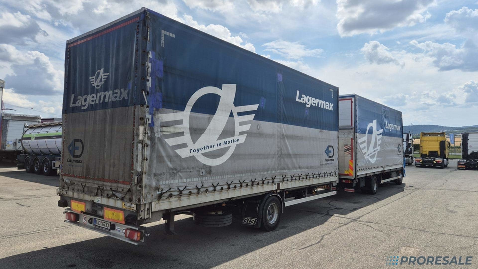 DAF LF 260 FA EURO 6 valník s plachtou + hydraulické čelo - prodejné jen s přívěsem GTS P0471Z - cena je za celou soupravu - Camião de lona: foto 3 DAF LF 260 FA EURO 6 valník s plachtou + hydraulické čelo - prodejné jen s přívěsem GTS P0471Z - cena je za celou soupravu - Camião de lona: foto 3