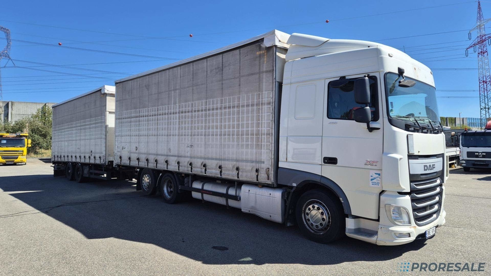 DAF XF 410 FAR SC EURO 6 - velkoobjemová souprava - prodejné jen s přívěsem SCHWARZMÜLLER TPA 2/E - cena je za celou soupravu - Camião de lona: foto 1 DAF XF 410 FAR SC EURO 6 - velkoobjemová souprava - prodejné jen s přívěsem SCHWARZMÜLLER TPA 2/E - cena je za celou soupravu - Camião de lona: foto 1