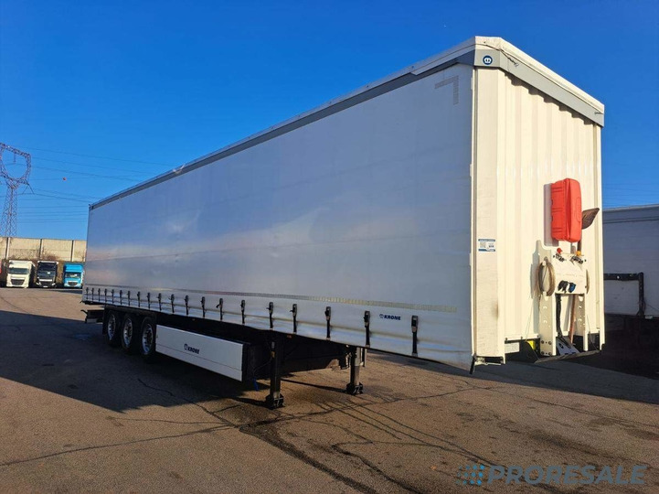 KRONE SD PROFI LINER + paletový koš 32 palet + 2 x zvedací náprava - Semi-reboque de lona: foto 1 KRONE SD PROFI LINER + paletový koš 32 palet + 2 x zvedací náprava - Semi-reboque de lona: foto 1
