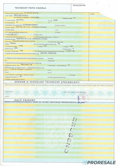 Camião de lona OSTATNÍ GNIOTPOL 4080 SX - velkoobjemová souprava - prodejný jen s vozidlem DAF D1894 - cena je za celou soupravu: foto 9