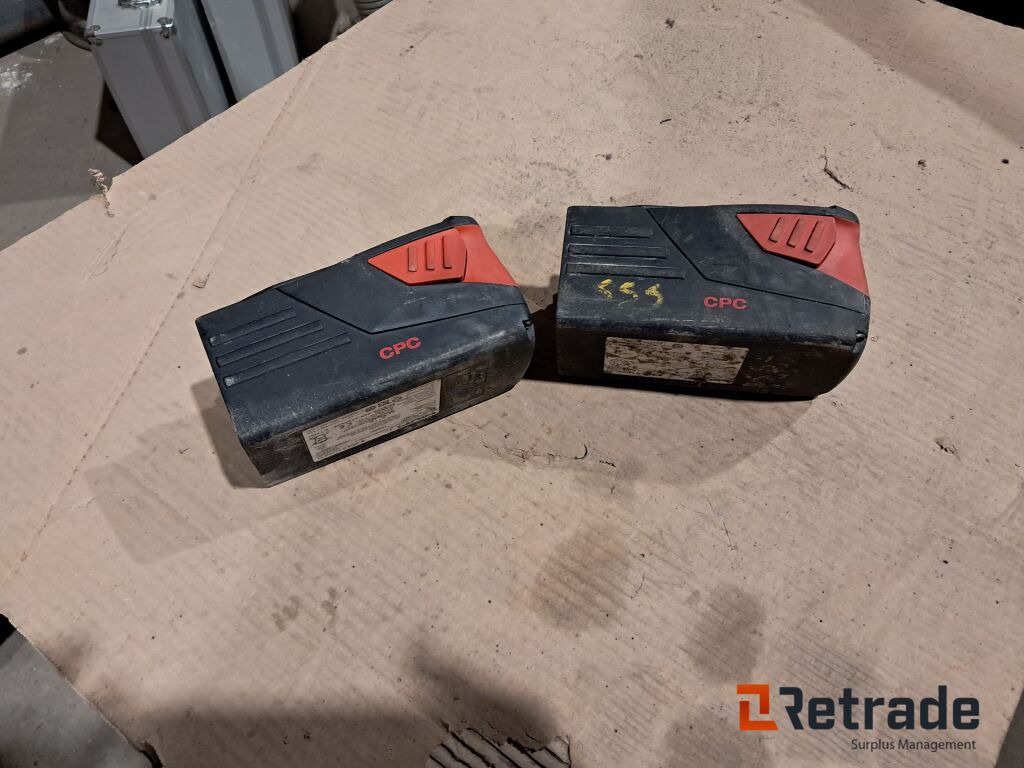 2 stk Hilti Batterier 36 volt - Equipamento de construção: foto 1 2 stk Hilti Batterier 36 volt - Equipamento de construção: foto 1
