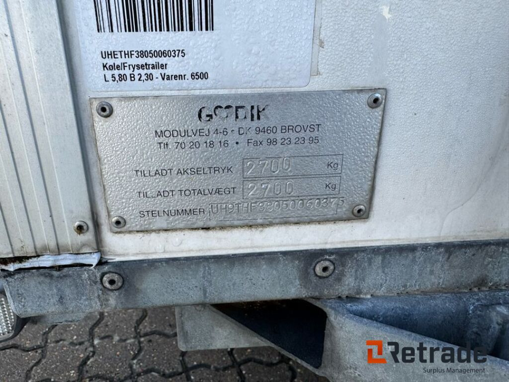 Reboque frigorífico Scanvogn Termoflex køle trailer (A0025179): foto 14 Reboque frigorífico Scanvogn Termoflex køle trailer (A0025179): foto 14