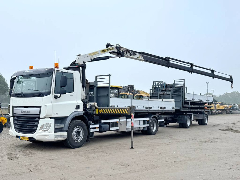 DAF CF400 + 17m Palfinger Crane / kran + Trailer - Camião polibenne, Camião grua: foto 2 DAF CF400 + 17m Palfinger Crane / kran + Trailer - Camião polibenne, Camião grua: foto 2