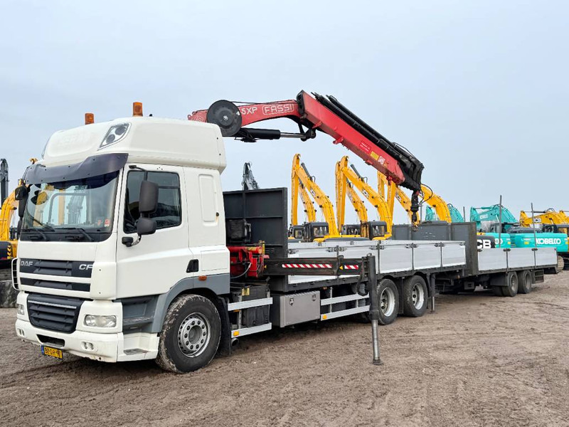 DAF CF85.410 + 21m kran Fassi Crane 21ton/m + Trailer - Camião grua: foto 1 DAF CF85.410 + 21m kran Fassi Crane 21ton/m + Trailer - Camião grua: foto 1