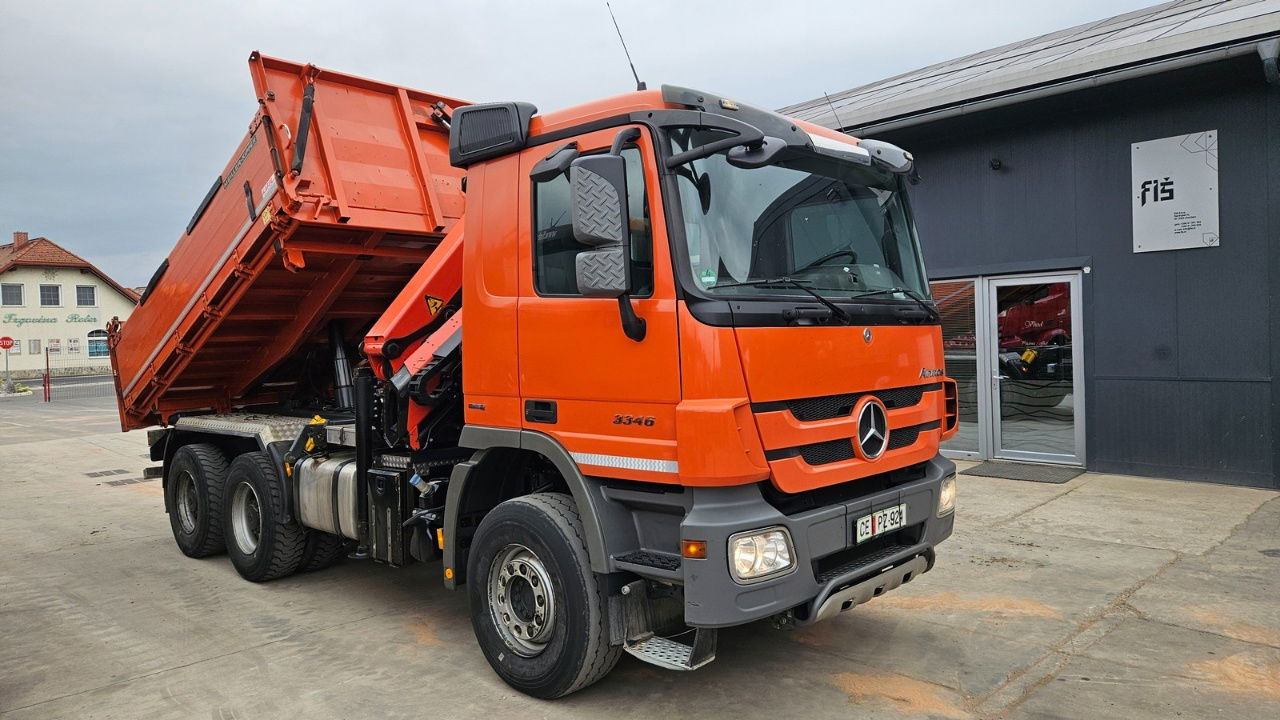 Mercedes-Benz Actros 3346 K palfinger PK 18002 - bordmatic - meiller tipper - EPS 3 pedals - Camião basculante: foto 4 Mercedes-Benz Actros 3346 K palfinger PK 18002 - bordmatic - meiller tipper - EPS 3 pedals - Camião basculante: foto 4