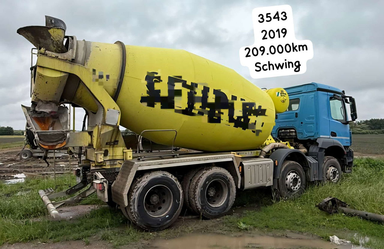 Mercedes-Benz Arocs 3543 8x4 schwing mixer 9m3 - Camião betoneira: foto 4 Mercedes-Benz Arocs 3543 8x4 schwing mixer 9m3 - Camião betoneira: foto 4