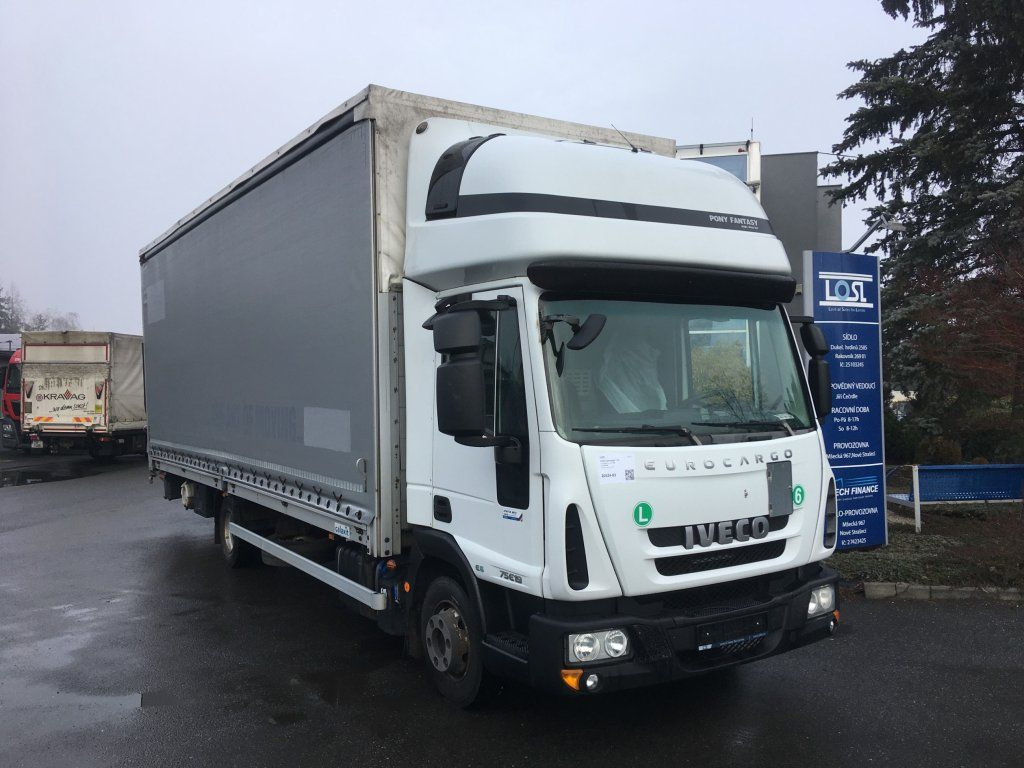 Iveco 75-190 Eurocargo 18 Pal. Dhollandia 1000 kg - Carrinha de lona: foto 3 Iveco 75-190 Eurocargo 18 Pal. Dhollandia 1000 kg - Carrinha de lona: foto 3