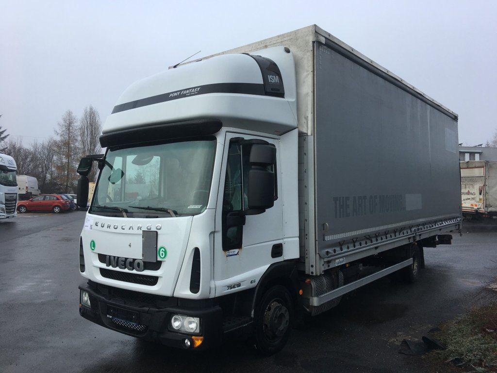Iveco 75-190 Eurocargo 18 Pal. Dhollandia 1000 kg - Carrinha de lona: foto 2 Iveco 75-190 Eurocargo 18 Pal. Dhollandia 1000 kg - Carrinha de lona: foto 2