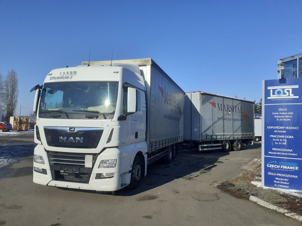 MAN TGX24.510 EURO 6 6x2 + Wecon - Camião de lona: foto 1 MAN TGX24.510 EURO 6 6x2 + Wecon - Camião de lona: foto 1