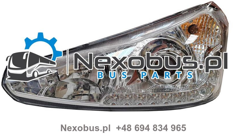 Reflektor Scania Irizar PB z lampa do jazdy dziennej i kierunkowskazem LED lewa - Farol dianteira para Ônibus: foto 1 Reflektor Scania Irizar PB z lampa do jazdy dziennej i kierunkowskazem LED lewa - Farol dianteira para Ônibus: foto 1