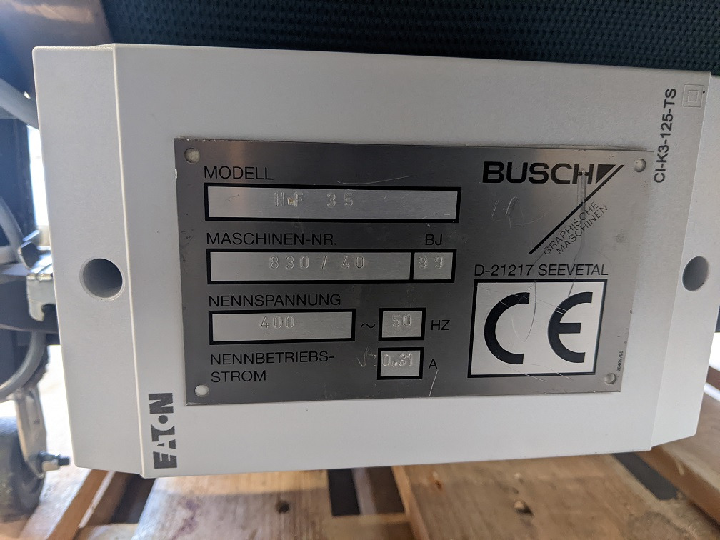 Chip conveyor Auxiliary conveyor Busch HF 35 - Correia transportadora: foto 2 Chip conveyor Auxiliary conveyor Busch HF 35 - Correia transportadora: foto 2